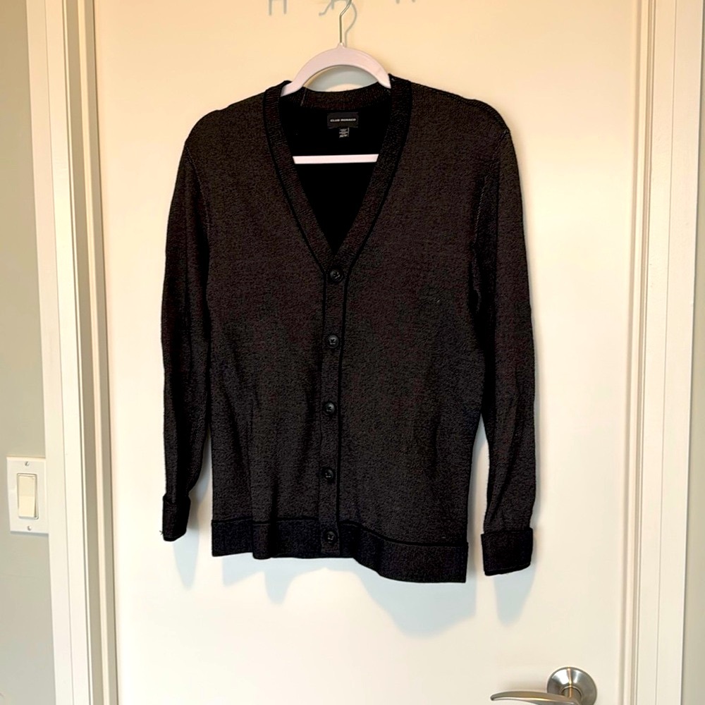 Club Monaco Black Cardigan Sweater